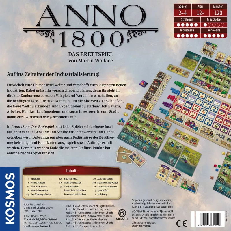 Kosmos Anno 1800 stalo žaidimas Strateginis