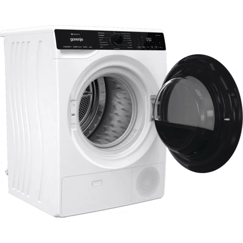 Gorenje DPNA83W skalbinių džiovyklė Laisvai pastatoma Priekinio pakrovimo 8 kg Juoda, Balta