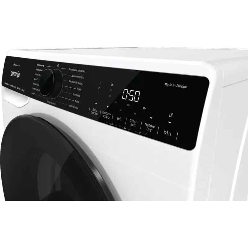 Džiovintuvas Gorenje DPNA93W su šilumos siurbliu, laisvai pastatomas, pakraunamas iš priekio, 9 kg, baltas, energijos klasė C