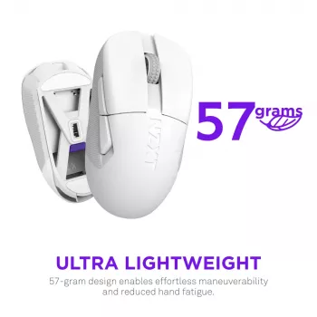 NZXT Lift Elite Wireless belaidis žaidimų pelė balta