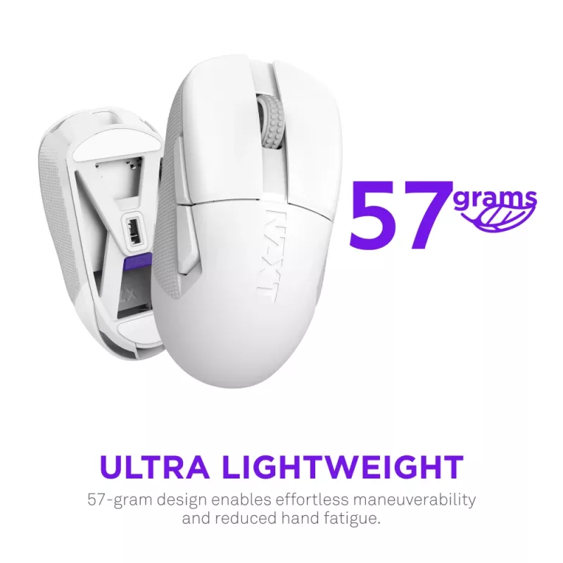 NZXT Lift Elite Wireless belaidis žaidimų pelė balta