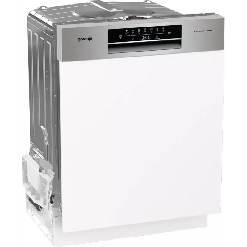 Indaplovė Gorenje GI642E90X pusiau įmontuojama, 13 vietų, 60 cm, 47 dB, 11 L/ciklas, energijos klasė E