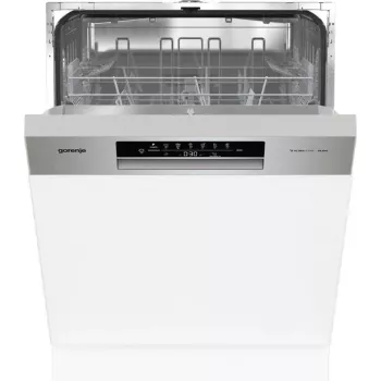 Indaplovė Gorenje GI642E90X pusiau įmontuojama, 13 vietų, 60 cm, 47 dB, 11 L/ciklas, energijos klasė E