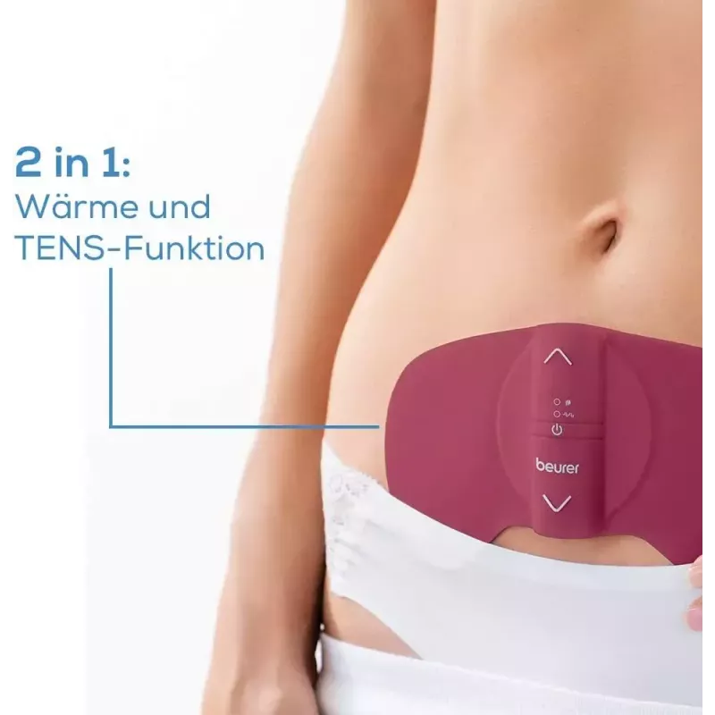 Pakaitinis elektrodų rinkinys, skirtas „Beurer EM50 Menstrual Relax“ – pakaitinės pagalvėlės ir laidai skausmui malšinti ir raumenims atpalaiduoti