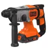 Grąžtas Juoda & Decker BCD900E2K-QW 1880 RPM SDS Plus, 2,5 Ah baterija