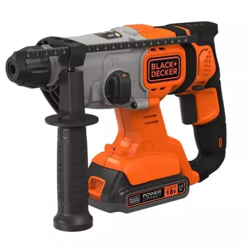 Grąžtas Juoda & Decker BCD900E2K-QW 1880 RPM SDS Plus, 2,5 Ah baterija