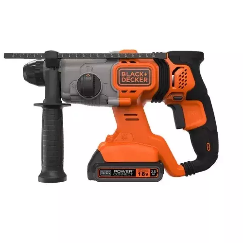 Grąžtas Juoda & Decker BCD900E2K-QW 1880 RPM SDS Plus, 2,5 Ah baterija