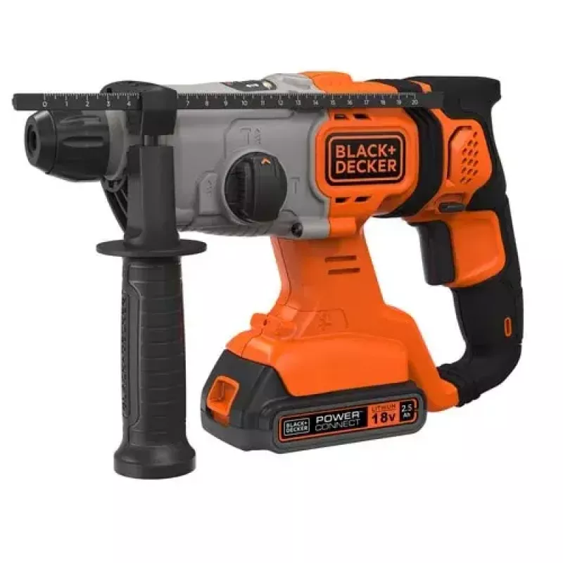 Grąžtas Juoda & Decker BCD900E2K-QW 1880 RPM SDS Plus, 2,5 Ah baterija