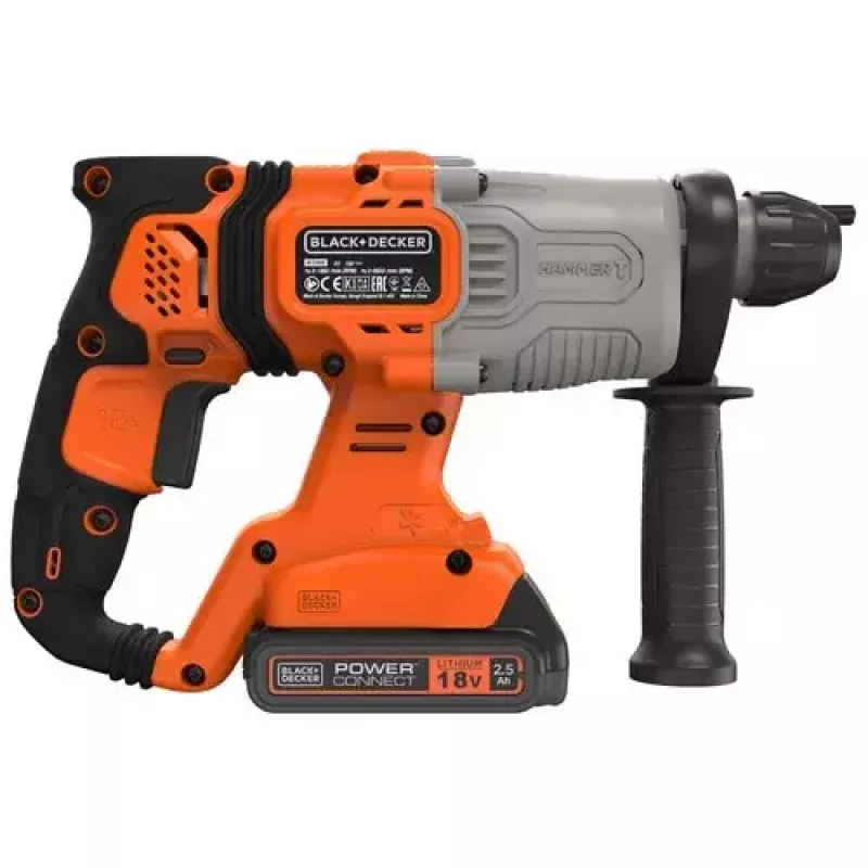 Grąžtas Juoda & Decker BCD900E2K-QW 1880 RPM SDS Plus, 2,5 Ah baterija