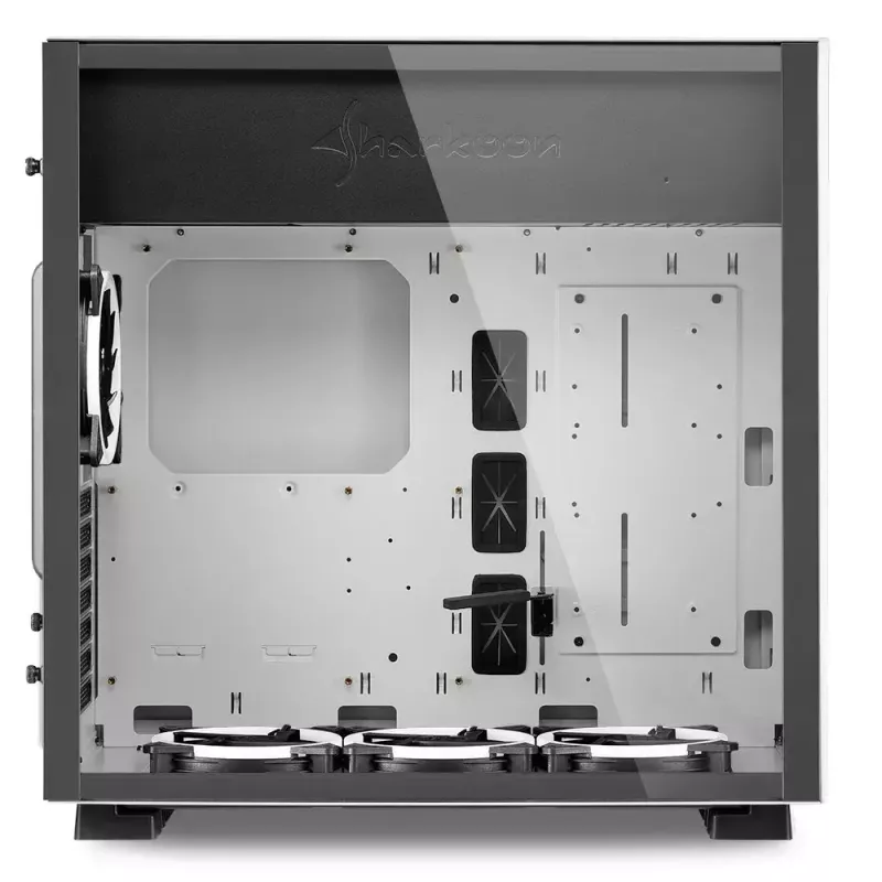 PC korpusas Sharkoon Pure Steel RGB Midi Tower Baltas