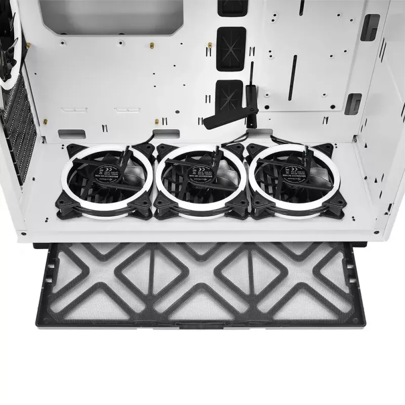 PC korpusas Sharkoon Pure Steel RGB Midi Tower Baltas