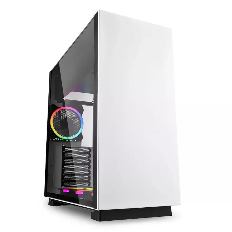 PC korpusas Sharkoon Pure Steel RGB Midi Tower Baltas