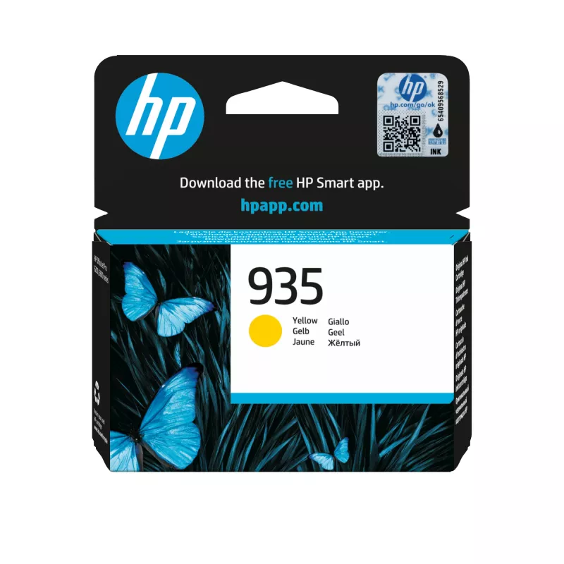 HP 935 Geltona Originali rašalo kasetė, Geltona, 1 vnt., 400 puslapių