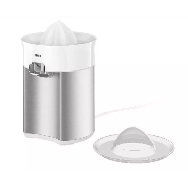 Braun CJ5050 WH elektrinis citrusinių vaisių spaustuvas 60 W Metallic, White