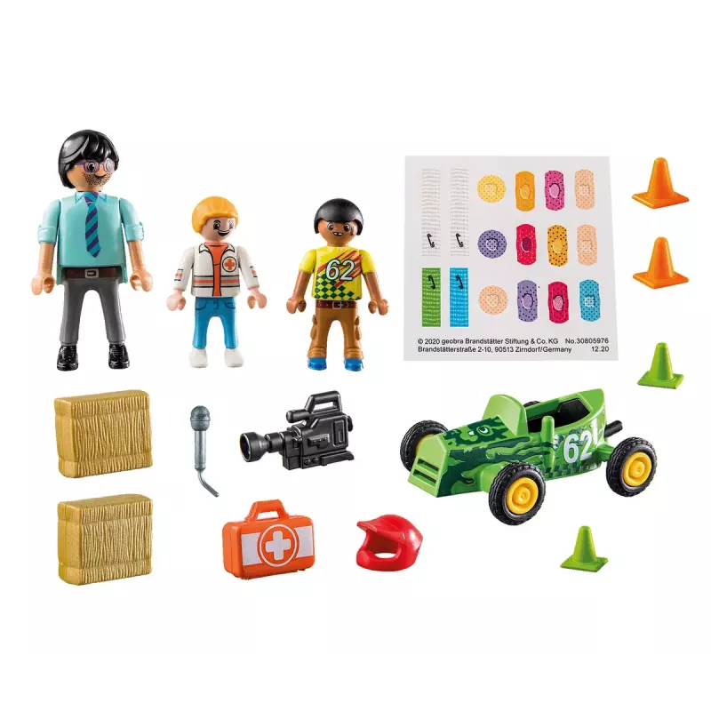 Žaislinis rinkinys Playmobil Duck On Call 70919 įvairių spalvų plastikinis automobilis ir lenktynės