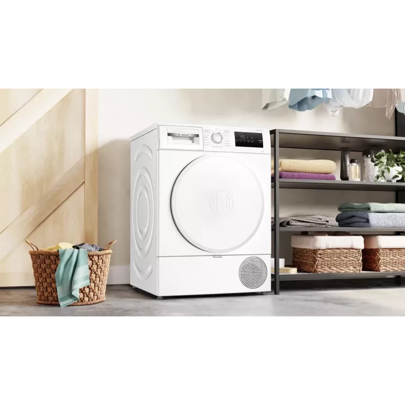 Bosch Serie 4 WTH83VV4 skalbinių džiovyklė Laisvai pastatoma Priekinio pakrovimo 8 kg Balta