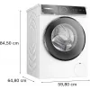 Bosch WGB256A41 skalbimo mašina su priekiniu įkrovimu 10 kg 1600 aps./min Balta