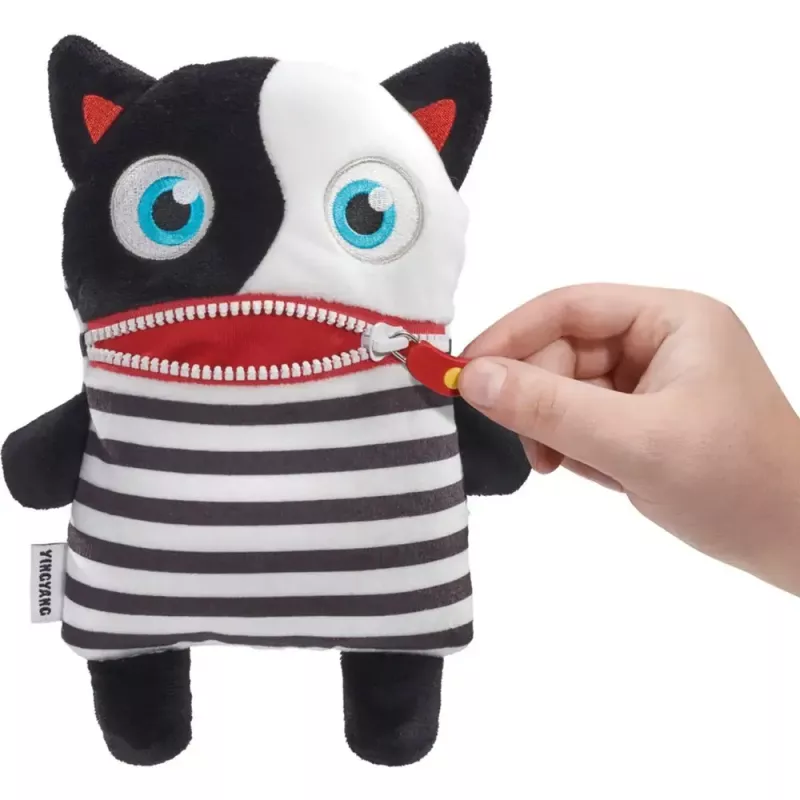 Minkštas žaislas schmidt spiele Worry Eater YingYang, pliušinė rūpesčių valgytoja lėlė 23 cm