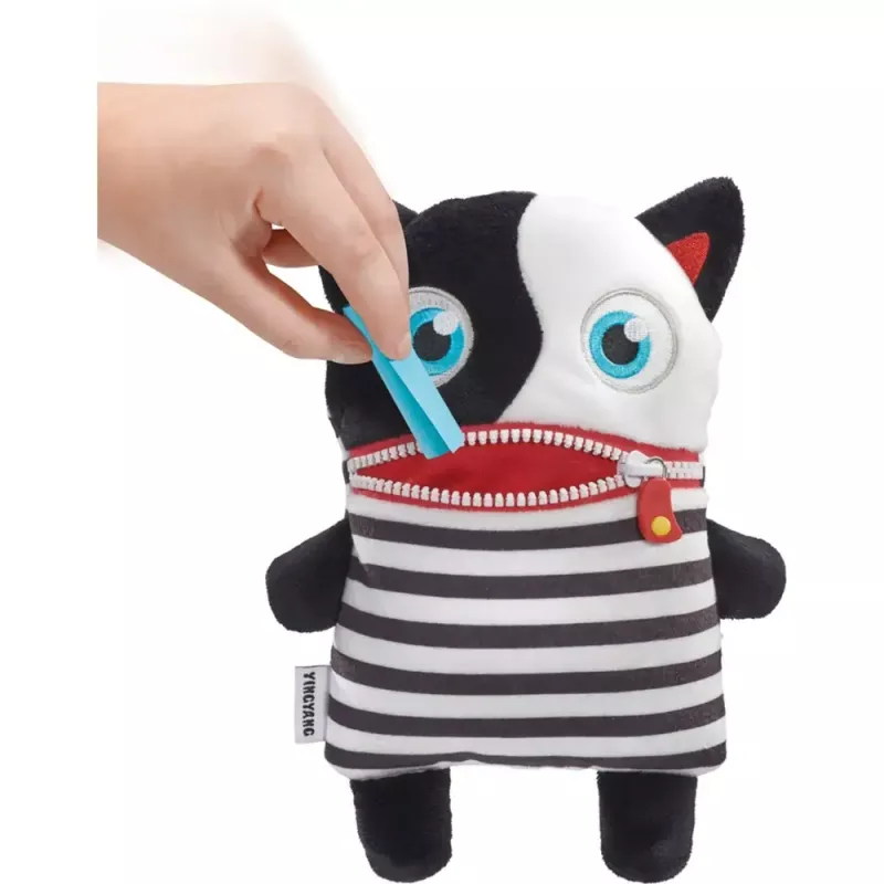 Minkštas žaislas schmidt spiele Worry Eater YingYang, pliušinė rūpesčių valgytoja lėlė 23 cm