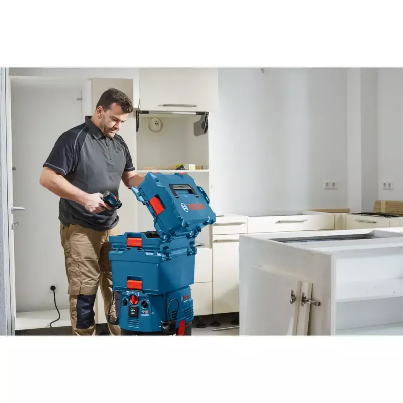 Įrankių dėžė Bosch Professional L-Boxx 162, tuščia, mėlyna/raudona
