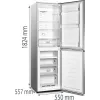 Gorenje NRK418DCS4 Freestanding 256 L Pilka