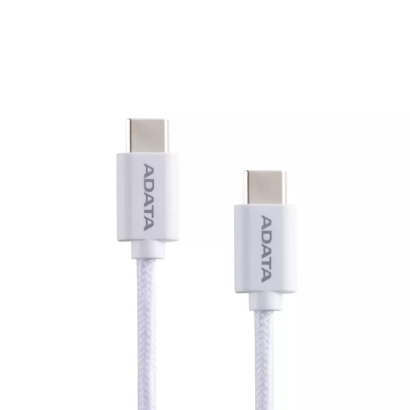 USB-C į USB-C laidas ADATA CACC-200PN-WH, USB 2.0, 2 m, baltas