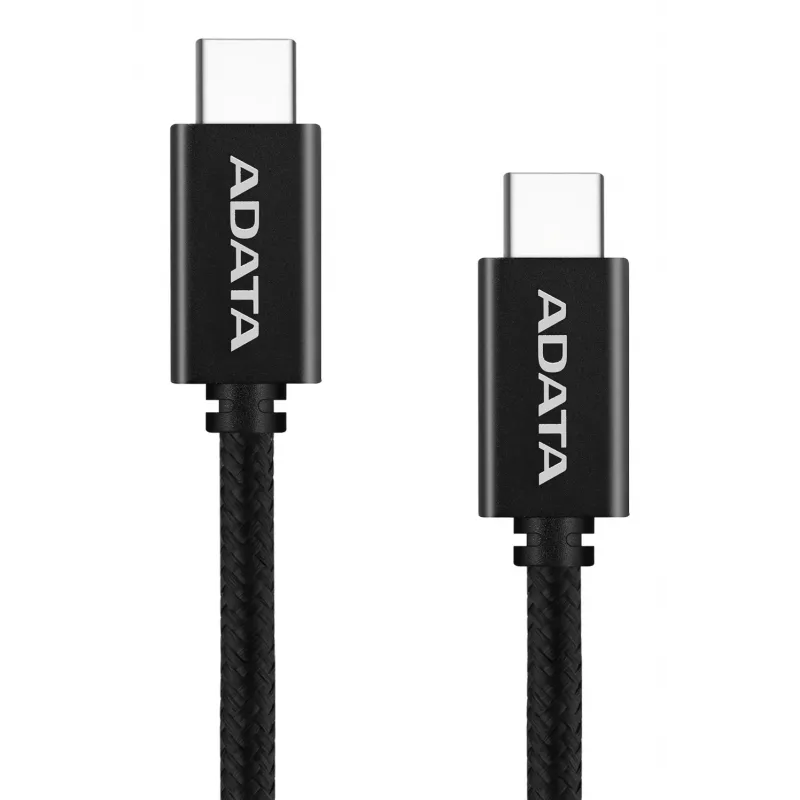 USB-C į USB-C kabelis ADATA CACC-200PN-BK, USB 2.0, 2 m, juodas