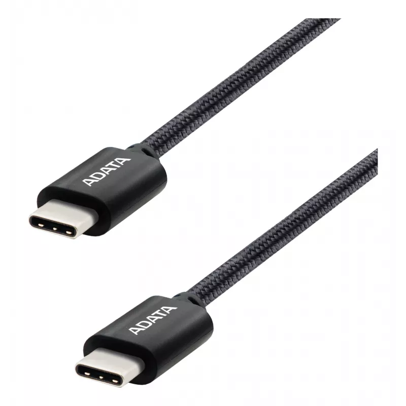 USB-C į USB-C kabelis ADATA CACC-200PN-BK, USB 2.0, 2 m, juodas