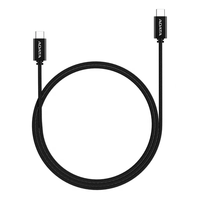USB-C į USB-C kabelis ADATA CACC-200PN-BK, USB 2.0, 2 m, juodas