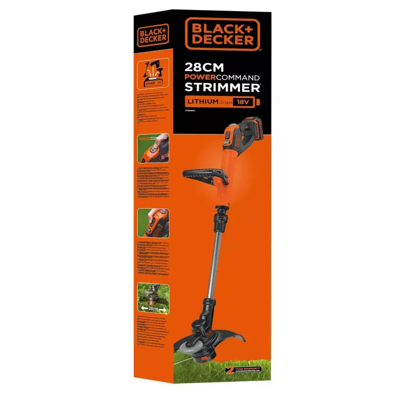 Akumuliatorinė žoliapjovė su vejapjovės funkcija Black & Decker STC1820CM-QW