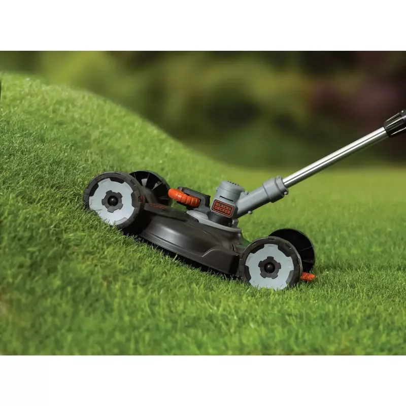 Akumuliatorinė žoliapjovė su vejapjovės funkcija Black & Decker STC1820CM-QW