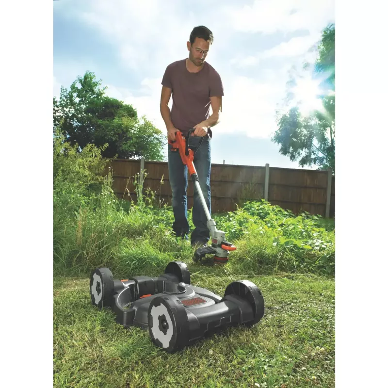 Akumuliatorinė žoliapjovė su vejapjovės funkcija Black & Decker STC1820CM-QW