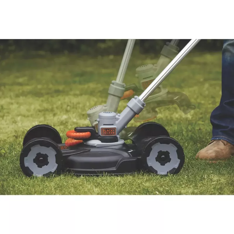 Akumuliatorinė žoliapjovė su vejapjovės funkcija Black & Decker STC1820CM-QW