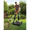 Akumuliatorinė žoliapjovė su vejapjovės funkcija Black & Decker STC1820CM-QW