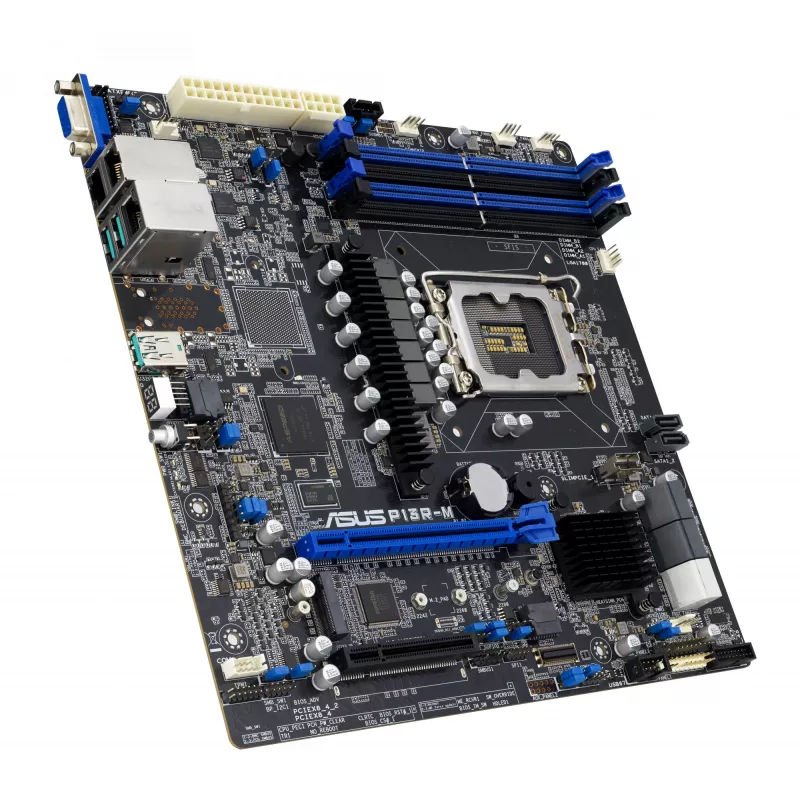 Pagrindinė plokštė ASUS P13R-M Intel C262 LGA 1700 micro ATX, DDR5, 4 DIMM, 128GB, 8x SATA III, 1x M.2, 2x LAN