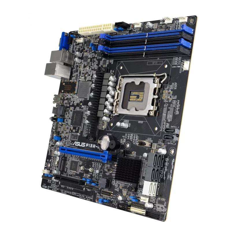 Pagrindinė plokštė ASUS P13R-M Intel C262 LGA 1700 micro ATX, DDR5, 4 DIMM, 128GB, 8x SATA III, 1x M.2, 2x LAN