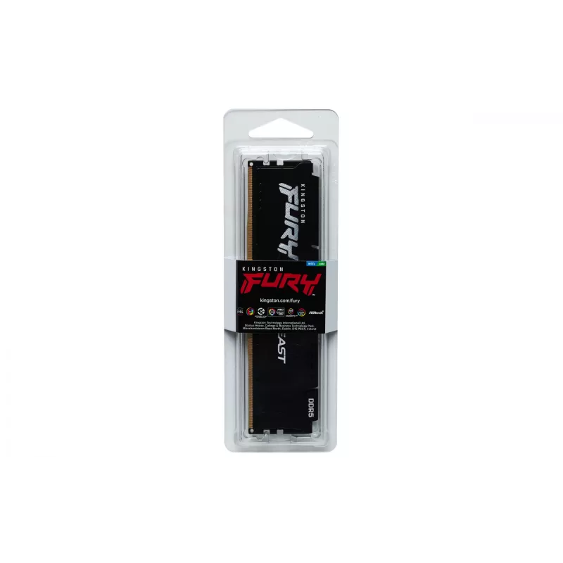 Kingston Technology FURY Beast 16GB 5600MT/s DDR5 CL40 DIMM juoda