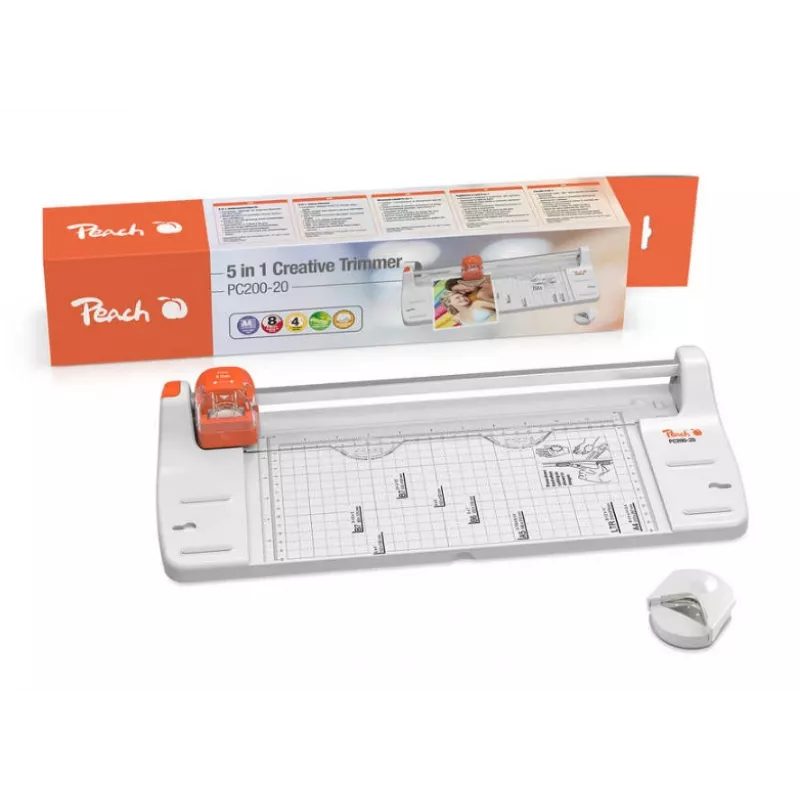 Peach 5 in 1 Creative Trimmer PC200-20, 5 lapai, Oranžinė, Balta, 1 vnt.