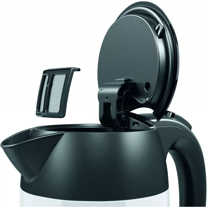 Bosch TWK3P421 elektrinis virdulys 1.7 L 2400 W juoda, balta