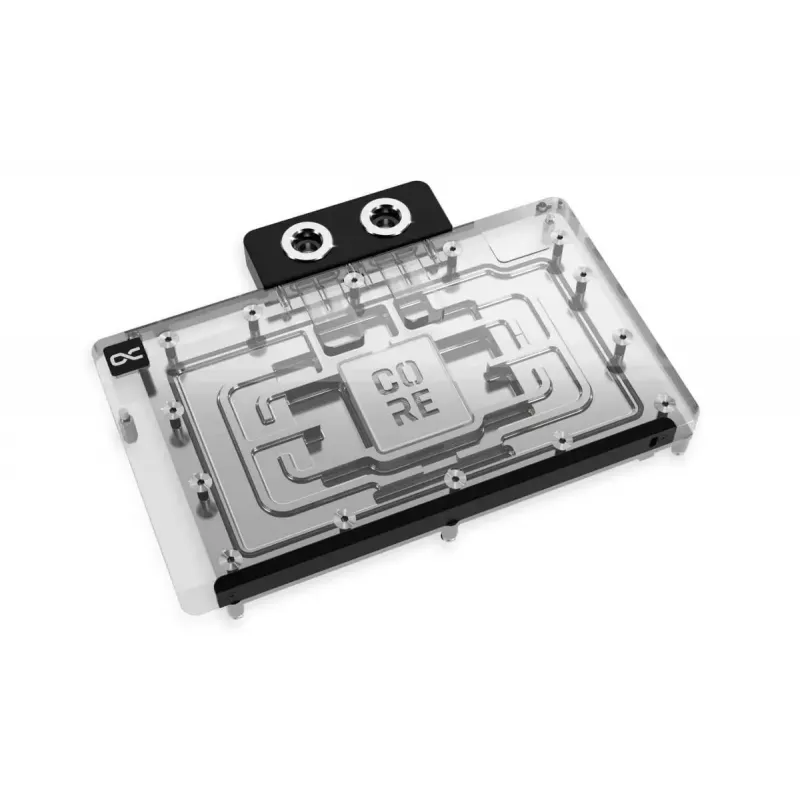 Galinė plokštė Alphacool 10248 aliuminio chromo vario juoda 124 mm