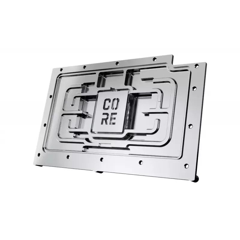 Galinė plokštė Alphacool 10248 aliuminio chromo vario juoda 124 mm