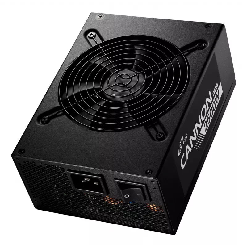 FSP CANNON PRO 2500W maitinimo blokas ATX ATX3.1 Juodas, 2500 W, 200 - 240 V, 50/60 Hz, 15 - 12 A, Aktyvus, 125 W