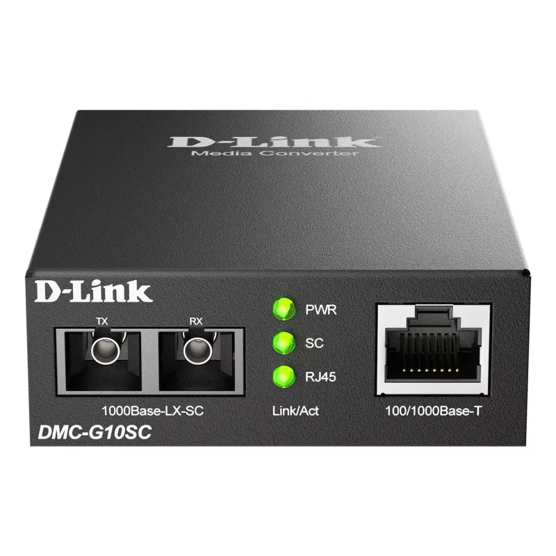 Medijos keitiklis D-Link DMC-G10SC/E 100/1000BaseT į 1000BaseLX SC pluoštas