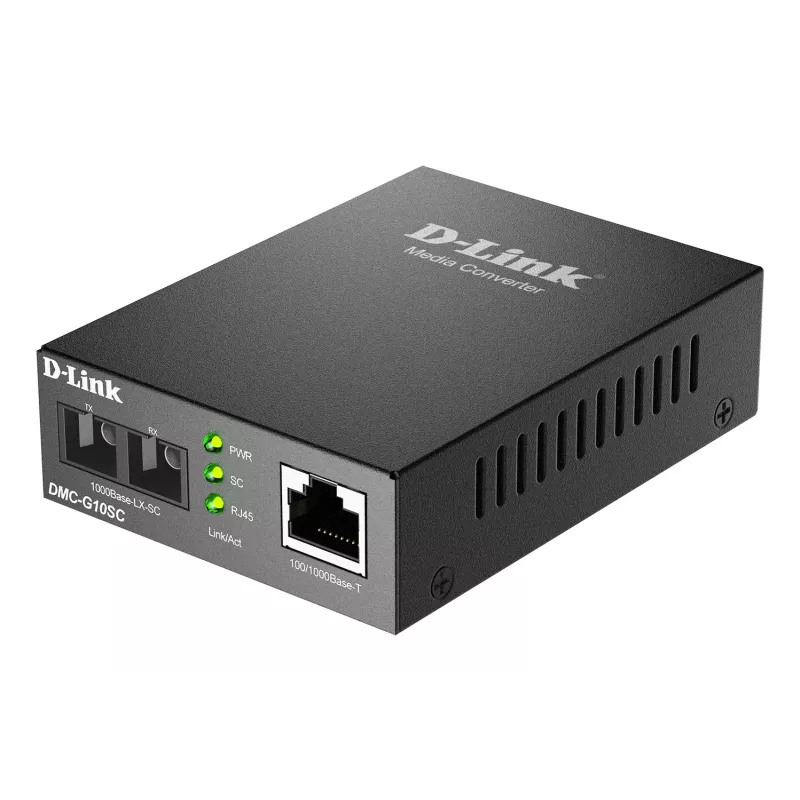 Medijos keitiklis D-Link DMC-G10SC/E 100/1000BaseT į 1000BaseLX SC pluoštas