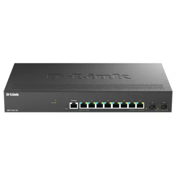 D-Link DMS-1250-10S/E tinklo komutatorius Valdomas 2.5G Ethernet (100/1000/2500) Juoda