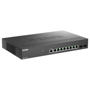 D-Link DMS-1250-10S/E tinklo komutatorius Valdomas 2.5G Ethernet (100/1000/2500) Juoda