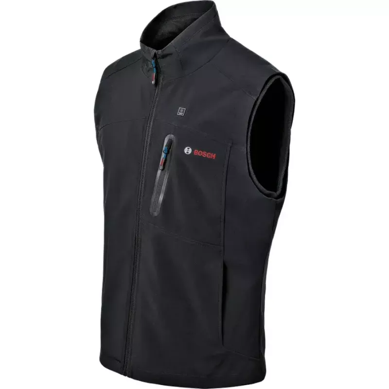 Bosch GHV 12+18V XA Professional šildoma liemenė, 3XL dydžio, juoda, su įkrovikliu ir baterija