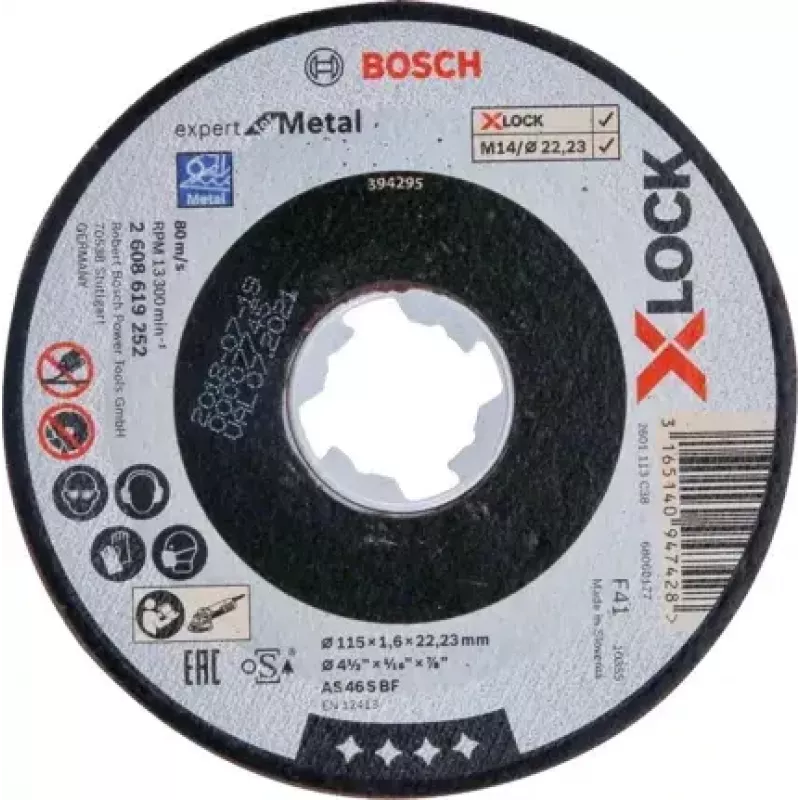 Bosch 2 608 619 252 kampinio šlifuoklio priedas Pjovimo diskas