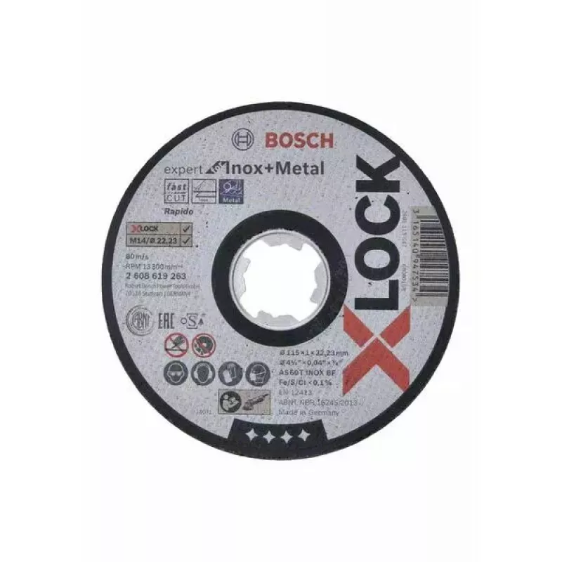 Bosch 2 608 619 263 kampinio šlifuoklio priedas Pjovimo diskas