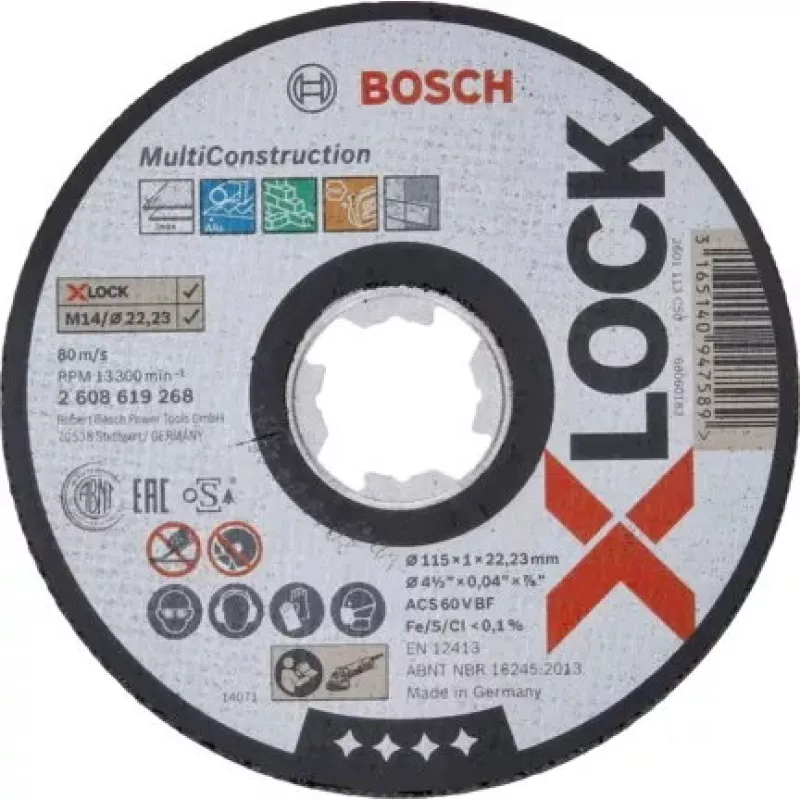 Bosch X-LOCK MULTI CONSTRUCTION pjovimo diskas